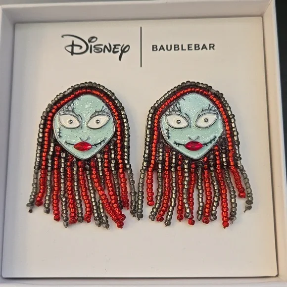 BaubleBar x Disney Beaded Earrings, Sally Nightmare Before Christmas, NWT - Picture 3 of 7
